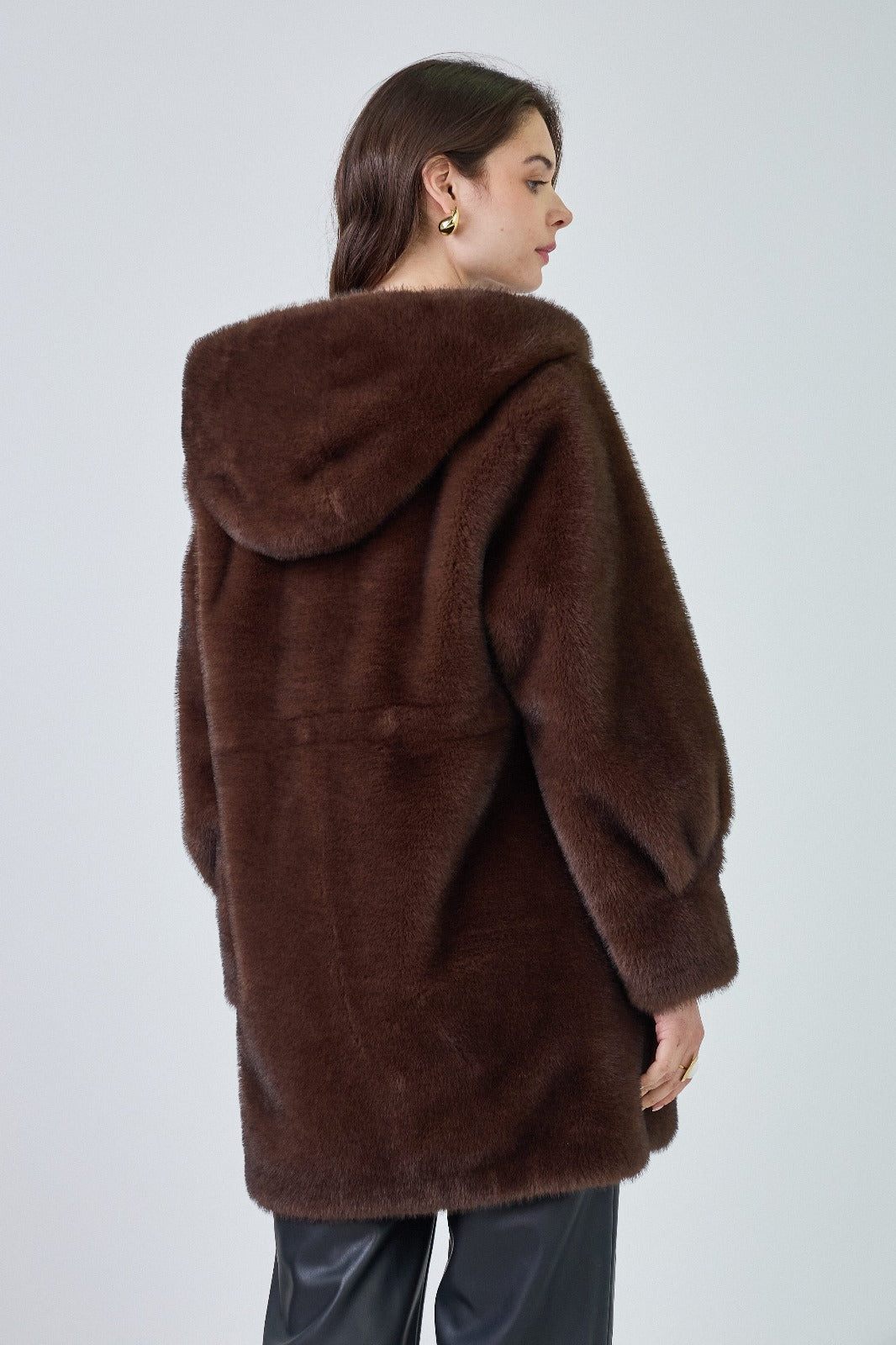 Faux Fur coat Lisa brown
