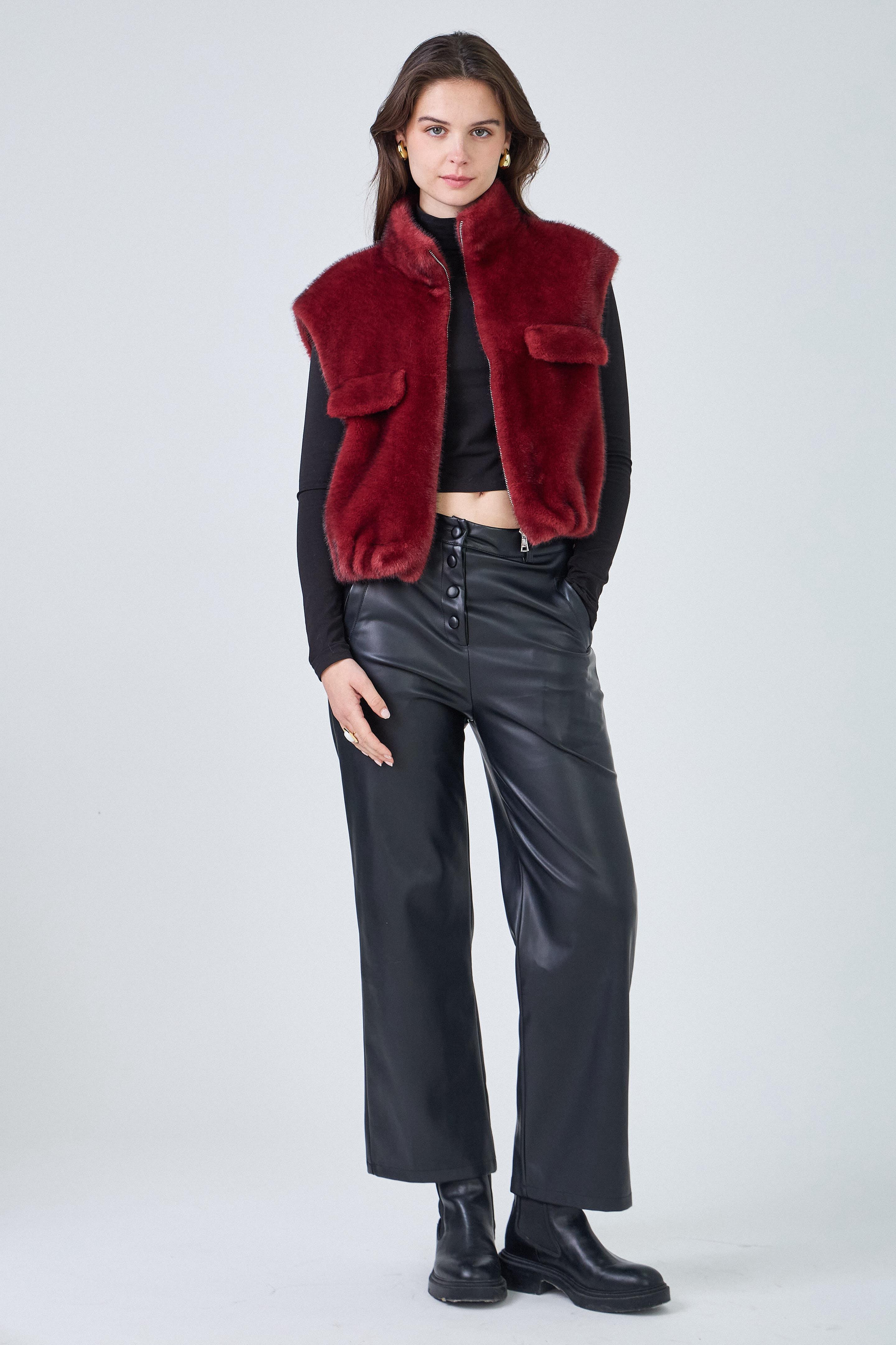 GABY faux fur gilet