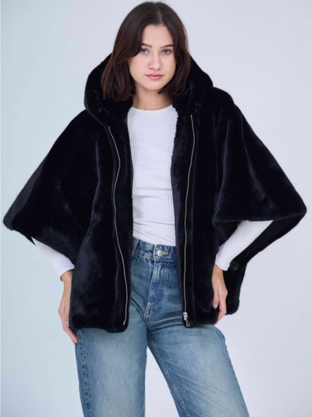 Faux Fur coat black