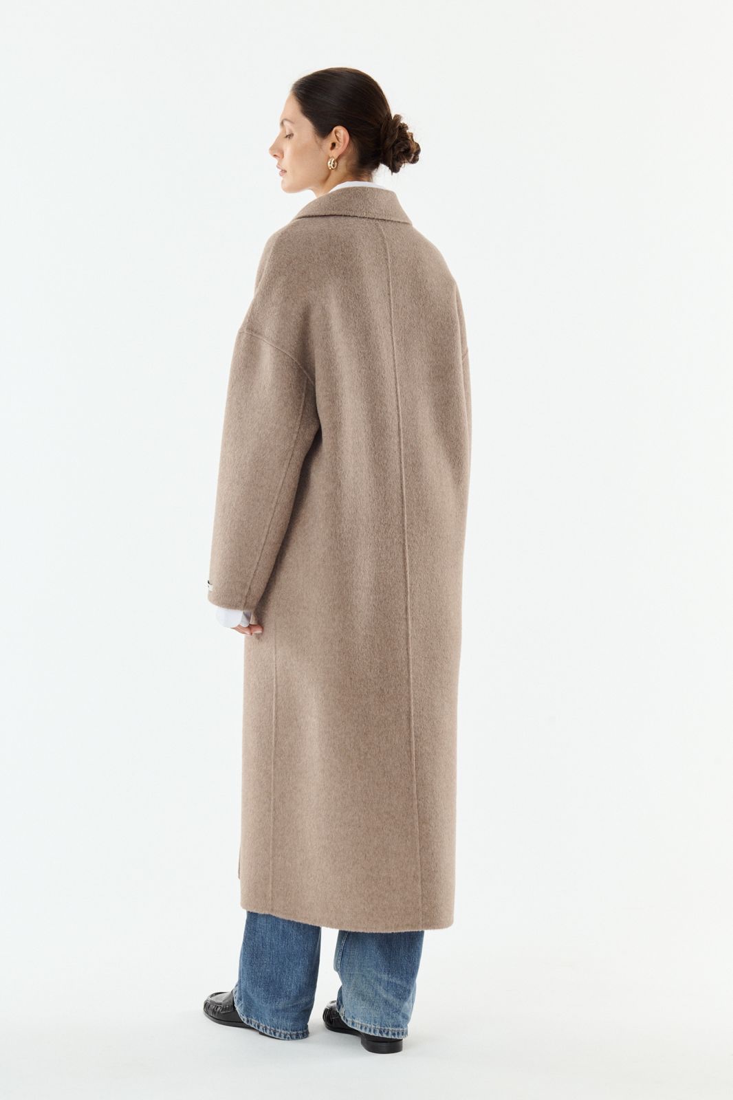 Jas Muriel taupe wool melange - Afbeelding 6