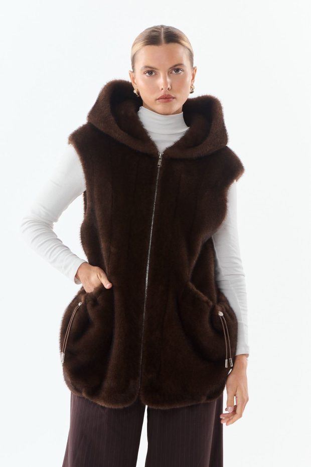 Bodywarmer Maury - Brown, S/M