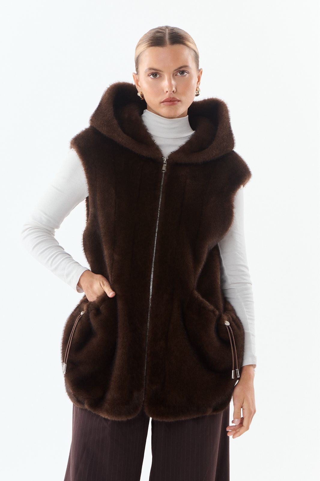 Bodywarmer Maury beige - Afbeelding 6