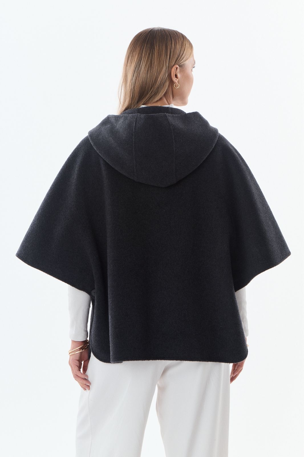 Cape Jordane grey wol cashmere - Afbeelding 4