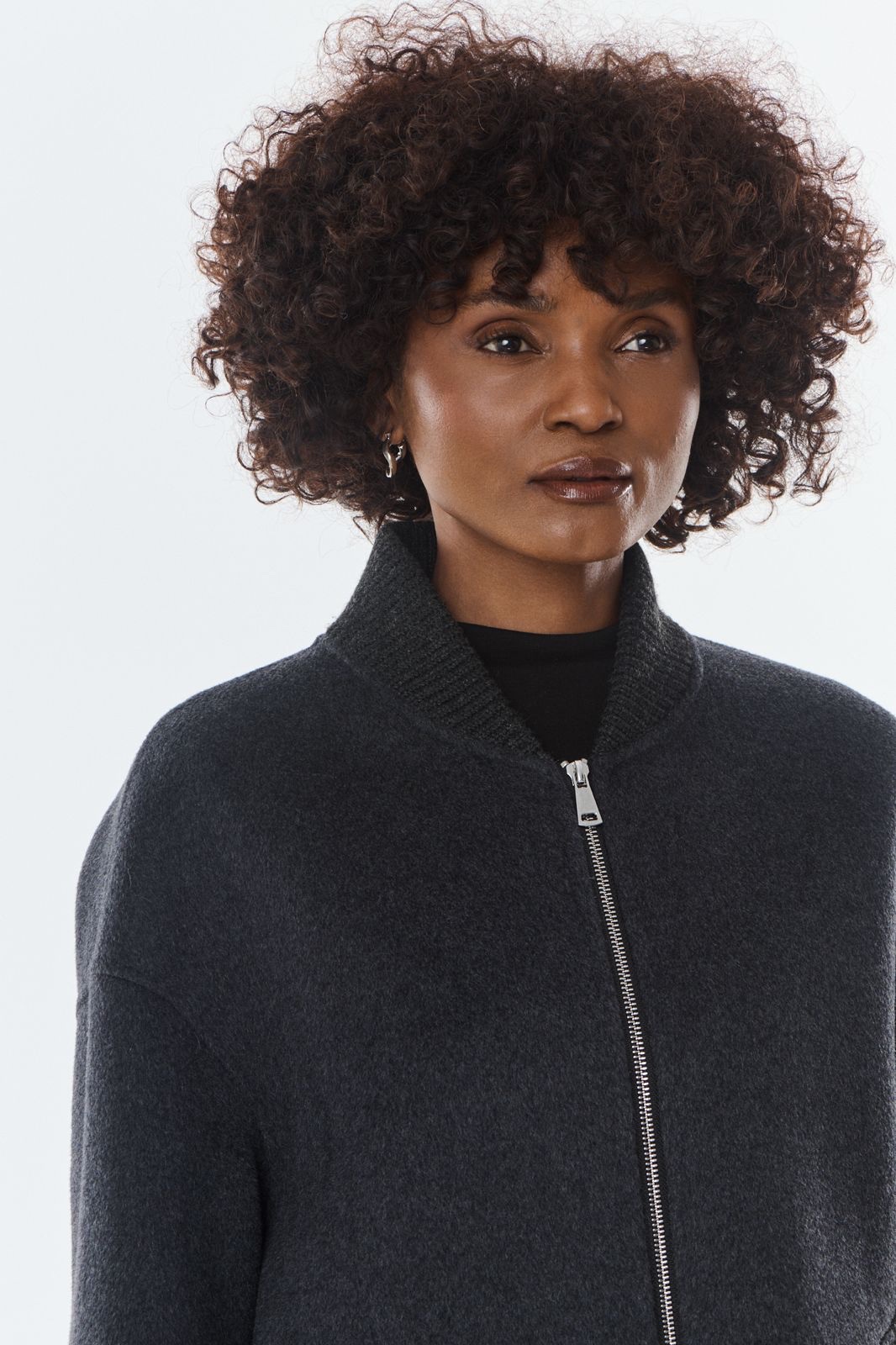Jas Leo grey wol cashmere - Afbeelding 6