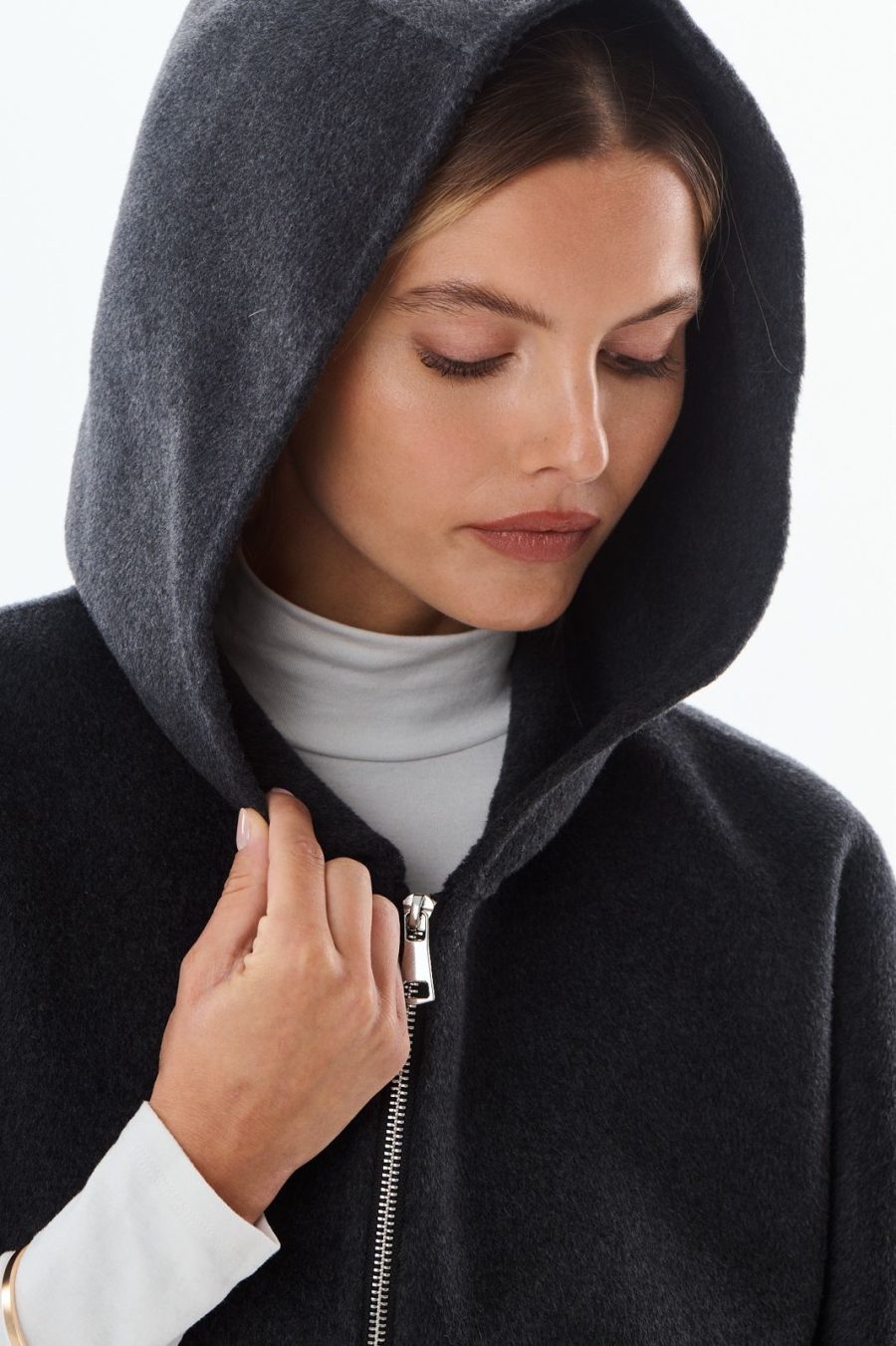 Cape Jordane grey wol cashmere