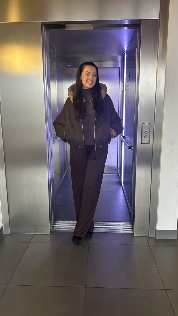 Bomber jacket met capuchon  brown