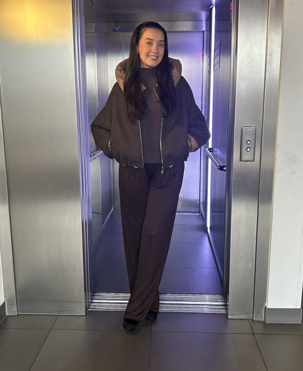 Bomber jacket met capuchon  brown