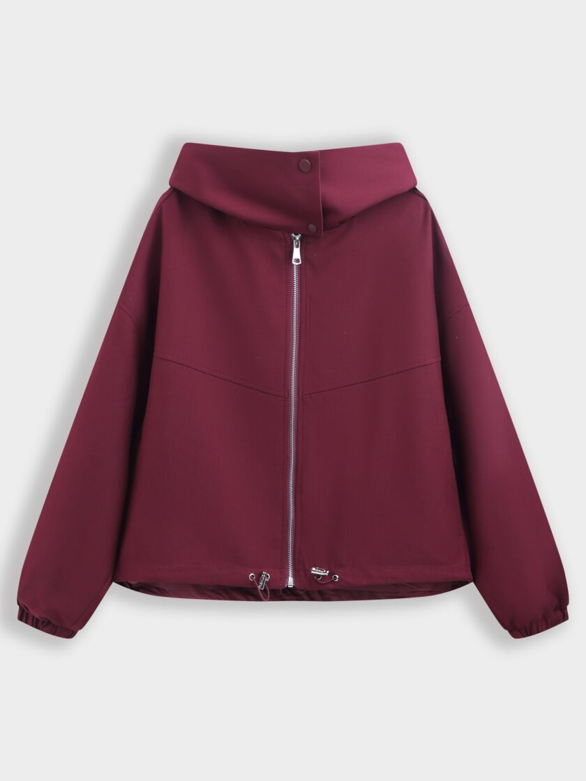 Jacket burgundy summer hoodie