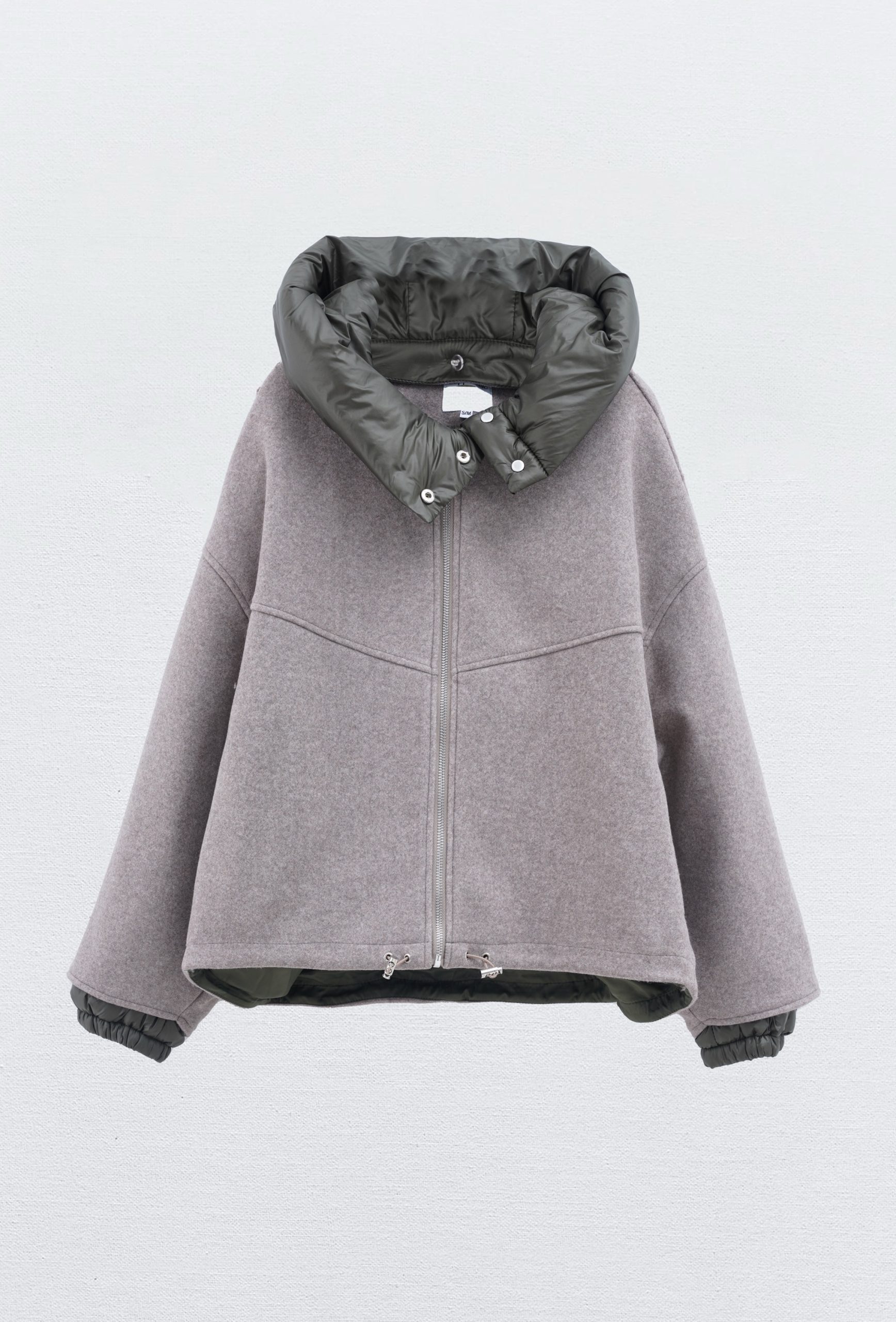 Bomber jack capuchon taupe - Afbeelding 2