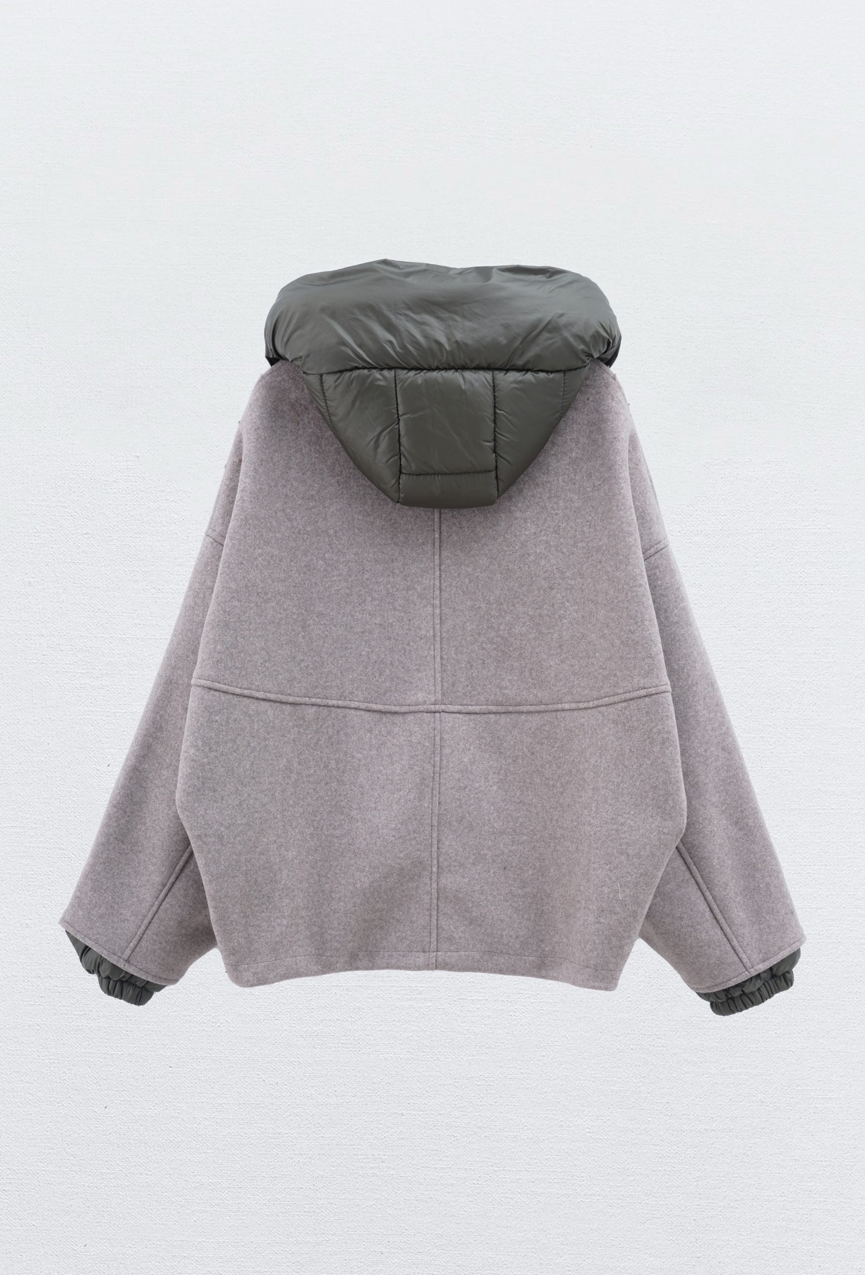 Bomber jack capuchon taupe - Afbeelding 3