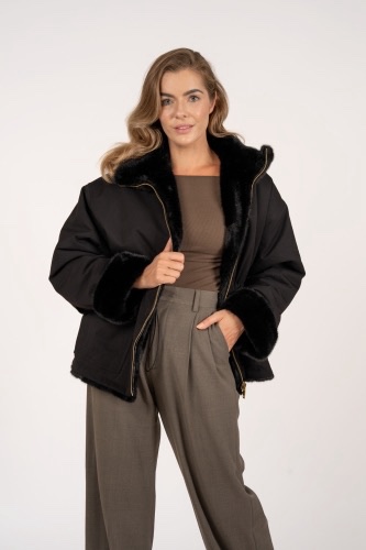 Reversible coat Kourthny black