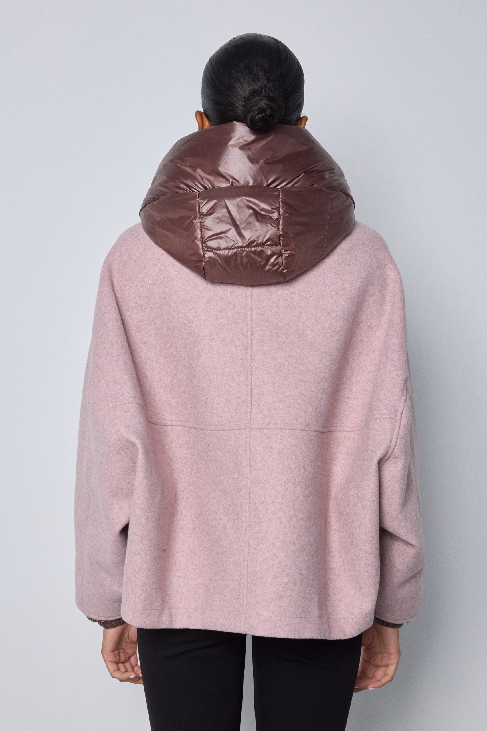 Bomberjack pink with burgundy - Afbeelding 4